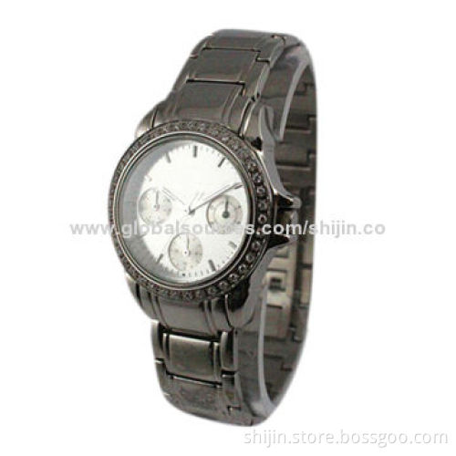 Fashionable Watch with Alloy Case, Three Eyes, OEM Orders are Welcome